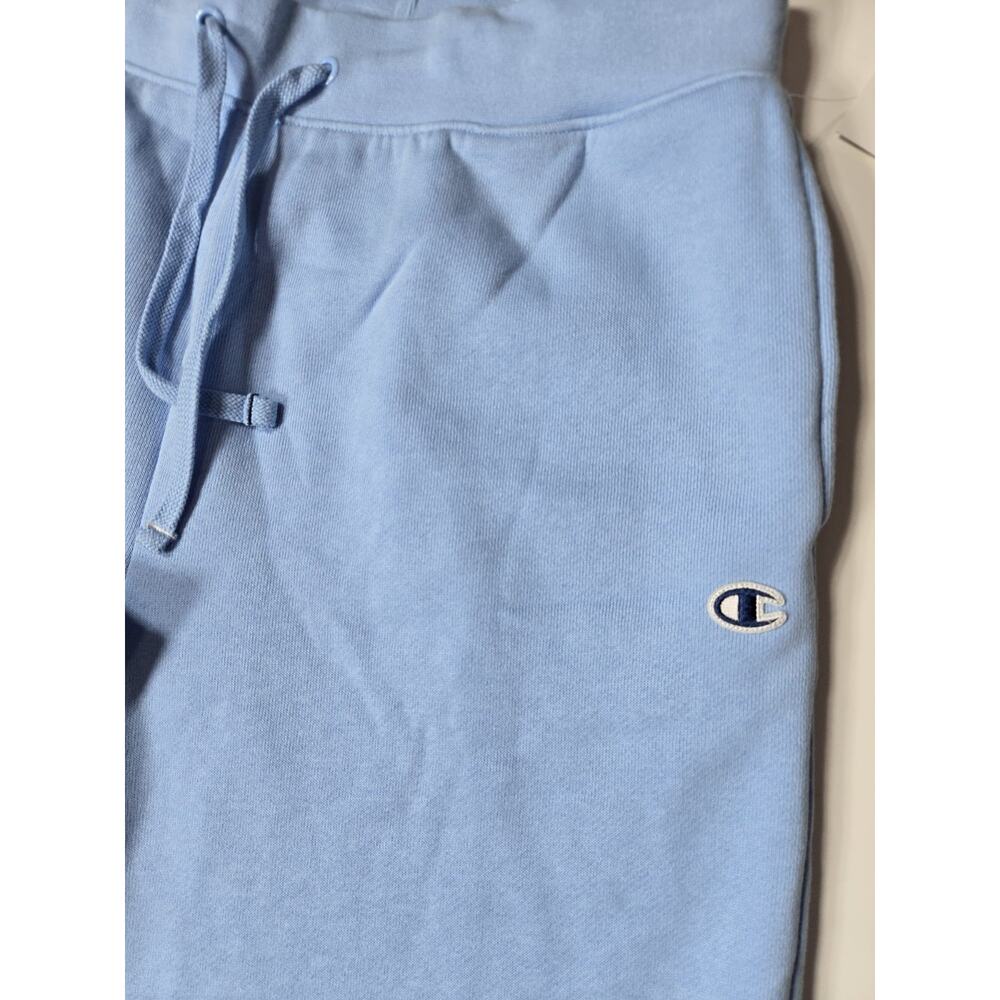 Champion Women’s Blue Wide‑Leg Sweatpants Size XL Cotton Logo Relaxed New - Picture 3 of 5